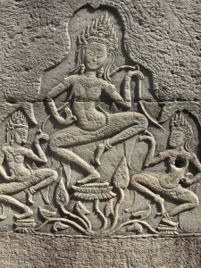 Dancing apsaras Dancing apsaras