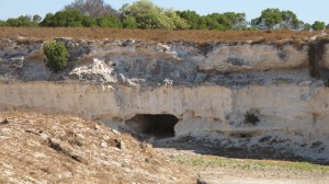 Lime quarry where inmates worked