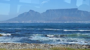 Table Mountain from Robben Island