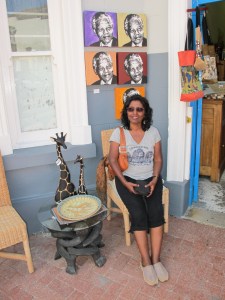 Mandela photos behind me