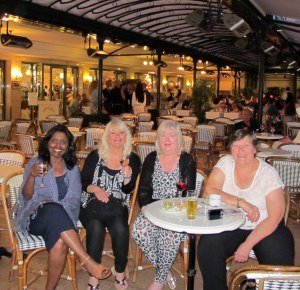 Cafe de Paris with fellow 'mates'