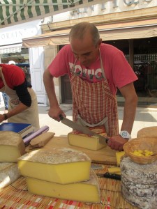 Cheese stall, Beaune