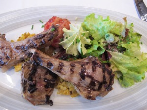 Salted meadow grass fed lamb chops, Mont St. Michel