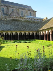 Cloister of abbey, Mont St. Michel